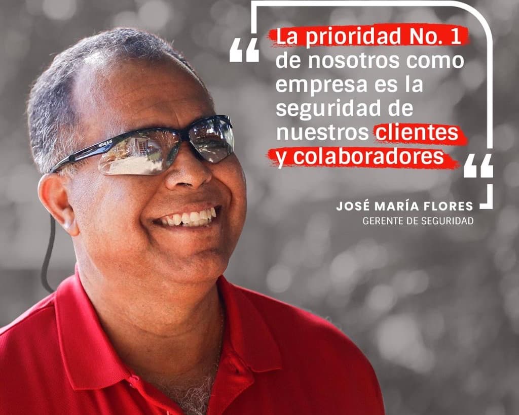 José María Flores, gerente de seguridad de Tropigas: «La prioridad No. 1 de nosotros como empresa es la seguridad de nuestros clientes y colaboradores».